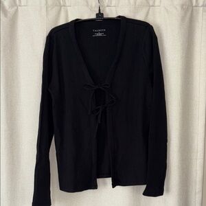 Talbots Black Classic Knit Cardigan